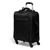 Lipault - Original Plume Spinner 55/20 Carry-On Suitcase and City Plume 24H Travel 2 Piece Luggage Set - Black
