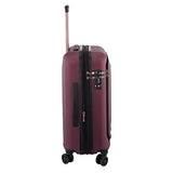 Delsey Luggage Cruise Lite Hardside 21" Carry On Exp. Spinner Trolley With Front Pocket, Black
