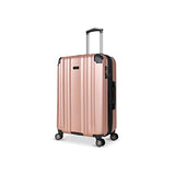 Kenneth Cole Reaction Saddle Rock Rose Gold Checked Upright Suitcase