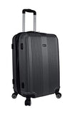 Mancini Santa Barbara 24" Lightweight Spinner Luggage in Black