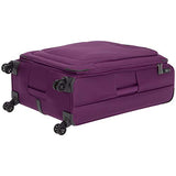 Amazonbasics Premium Expandable Softside Spinner Luggage With Tsa Lock- 29 Inch, Purple