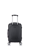 Dukap Luggage Crypto Lightweight Hardside Spinner 20'' Inches Carry-On Black