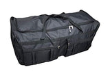 Gothamite 36-inch Rolling Duffle Bag with Wheels | Luggage Bag | Hockey Bag | XL Duffle Bag With Rollers | Heavy Duty 1200D Polyester (Black)