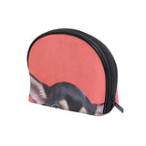 Cosmetic Bag Cute Chihuahua Dog Customized Shell Makeup Bags Organizer Portable Pouch for