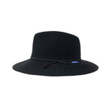 Wallaroo Hat Company Women’s Victoria Fedora Sun Hat - Black - UPF 50+