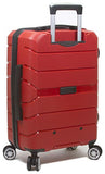 Dejuno Ark 3-Piece Lightweight Hardside Spinner Luggage Set-Red