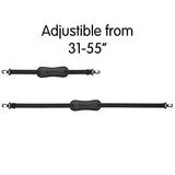 Adjustable Nylon Shoulder Strap | Universal Replacement with Padded Comfort Fit | Black (Black,