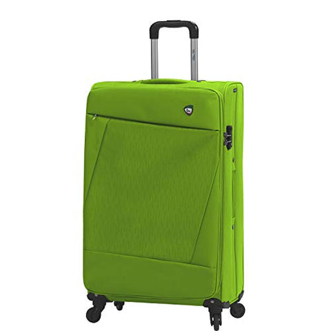 Mia Toro Italy Civetta Softside 24 Inch Spinner Luggage, Green