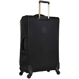 Kenneth Cole Reaction Chelsea 28" Polyester-Twill Expandable 4-Wheel Spinner Checked Luggage, Black