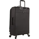 Columbia Luggage Cabin Lake 3 Piece Expandable Spinner Luggage Set (Black)