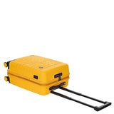 B|Y By Brics | Ulisse 21 Inch Expandable Spinner Suitcase | Mango | Hard Exterior, Multiple Pockets & TSA Approved Lock