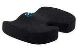 Everlasting Comfort 100% Pure Memory Foam Luxury Seat Cushion, Orthopedic Design To Relieve Back,