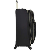 Kenneth Cole Reaction Chelsea 28" Polyester-Twill Expandable 4-Wheel Spinner Checked Luggage, Black