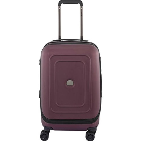 Delsey Luggage Cruise Lite Hardside 19" Intl. Carry On Exp. Spinner Trolley, Black Cherry