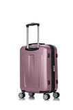 DUKAP Luggage Crypto Lightweight Hardside Spinner 20'' inches Carry-On - Rose Gold