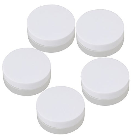 BQLZR 30g Empty White and Transparent Round Containers Cosmetic Jar Craft Travel Creams Plastic