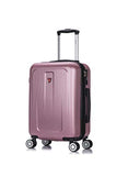 DUKAP Luggage Crypto Lightweight Hardside Spinner 20'' inches Carry-On - Rose Gold
