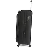 Perry Ellis Men'S Tribute Carry On/Check In Spinner Luggage Set, Black