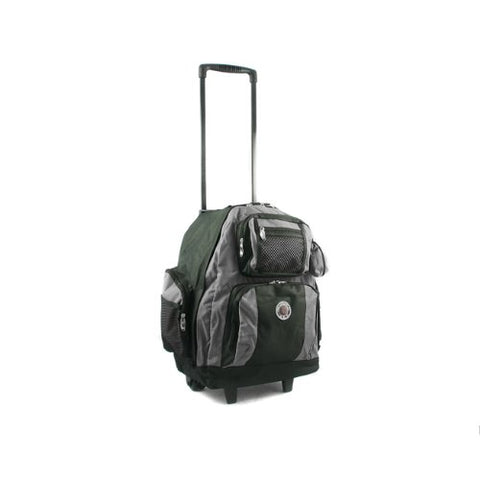 Transworld Roll-Away Deluxe Rolling Backpack - Grey