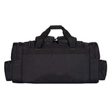 K-Cliffs Tactical Range Duffel Military Molle Gear Travel Sports Gym Bag Lockable Zippers with US Flag Patch 30 Inch Large Black