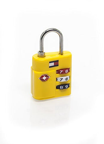 Tommy Hilfiger TSA Combination Lock, Yellow