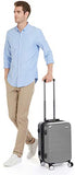 AmazonBasics Premium Hardside Spinner Luggage with Built-In TSA Lock - 20-Inch Carry-on, Grey