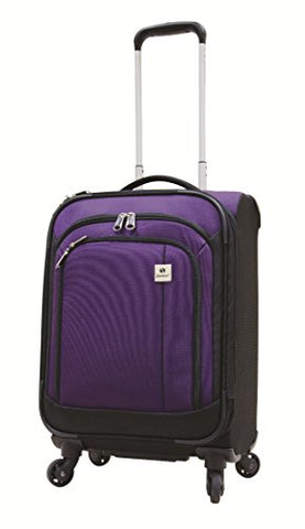 Samboro Feather Lite Lightweight Luggage 19 Inches Exp. Carry-On Spinner Trolley - Purple Color