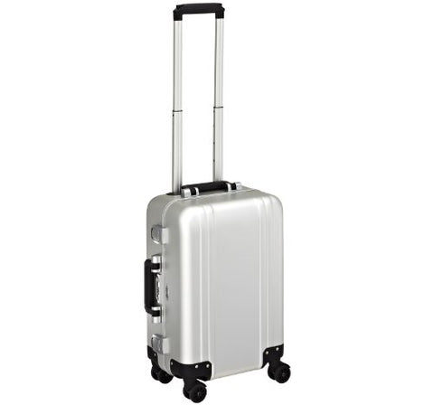 Zero Halliburton Classic Aluminum Carry On 4 Wheel Spinner Travel Case, Silver, One Size