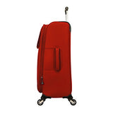 Skyway Mirage 2.0 24-inch 4-Wheel Spinner Luggage, True Red