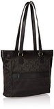 Kenneth Cole Reaction Women's New York Kc Street Jacquard 15" Laptop Tote Black One Size