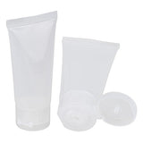 BQLZR 20ml Transparent Mini Soft Empty Cosmetic Travel Plastic Packing Bottle Container Pack of 10