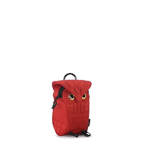 Darling'S Baby Owl Multi-Purpose Pouch Waist Bag With Lanyard & Metal Buckle - Red