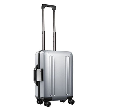 Zero Halliburton Zro 20" International Carry-On 4-Wheel Spinner Luggage (20, Silver)