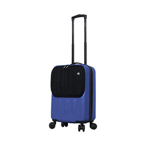 Mia Toro Furbo Smart Italy Hardside Spinner Luggage 20 Inch Carry-on, Blue