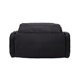 ABage Women's Nylon Backpack Chic Water Resistant Travel College Backpack Schoolbag, Black