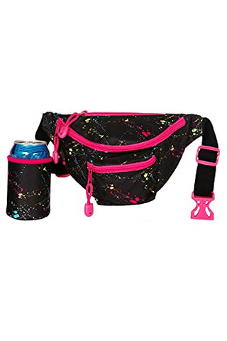 Neon Nightcrawl Fanny Pack with Drink Holder