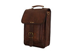 Vintage Craft Real Brown Leather Satchel 13" Macbook / Laptop Messenger Bag