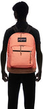 JanSport Right Pack Backpack - School, Travel, Work, or Laptop Bookbag with Leather Bottom, Faded Coral