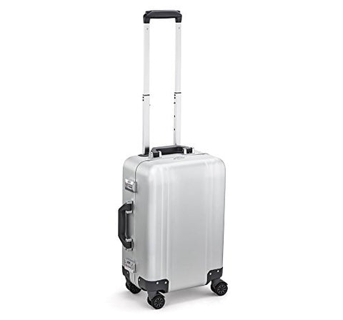 Zero Halliburton Classic Aluminum 2.0 Carry On Spinner Luggage (SILVER)