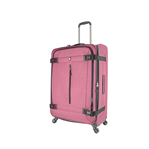Mia Toro M1135-28In-Pnk Italy Ischia Softside 28 Inch Spinner, Pink