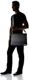 Calvin Klein Men's Pebble Leather Messenger, Ink/Black