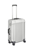 Zero Halliburton Geo Aluminum 3.0-24" 4-Wheel Spinner, Silver