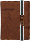 Banuce Real Leather Passport Holder for Men Travel Wallet Cover with Elastic Strap