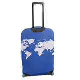 American Tourister Luggage Cover - Cobalt Blue World Map Fits 24 To 27 Suitcase
