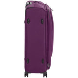 Amazonbasics Premium Expandable Softside Spinner Luggage With Tsa Lock- 29 Inch, Purple