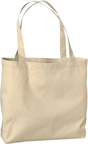 Zuzify Large Organic Cotton Twill Tote Bag. Gd1094 Os Oyster
