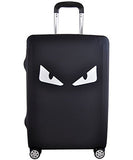 Hojax Washable Luggage Cover Spandex Suitcase Cove Protective Bag Fits 26-28 Inch Luggage White Eye