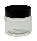 1oz Cosmetic Jars with Lids 30G / 30ml - Bulk, 1 Ounce Clear Round Jars with Screw Cap for Pills, Powders, Ointments, Makeup, etc BPA Free (Various Quantities) (20)