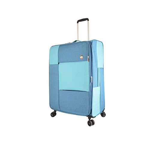 Mia Toro M1134-28In-Blu Italy Vasto Softside 28 Inch Spinner, Blue