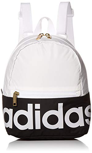 adidas Linear Mini Backpack White/Black/Gold, One Size